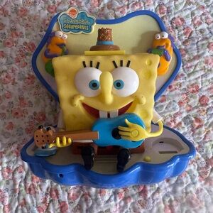 SpongeBob SquarePants Musical Guitar Singing Animatronic Toy - Yellow/Blue